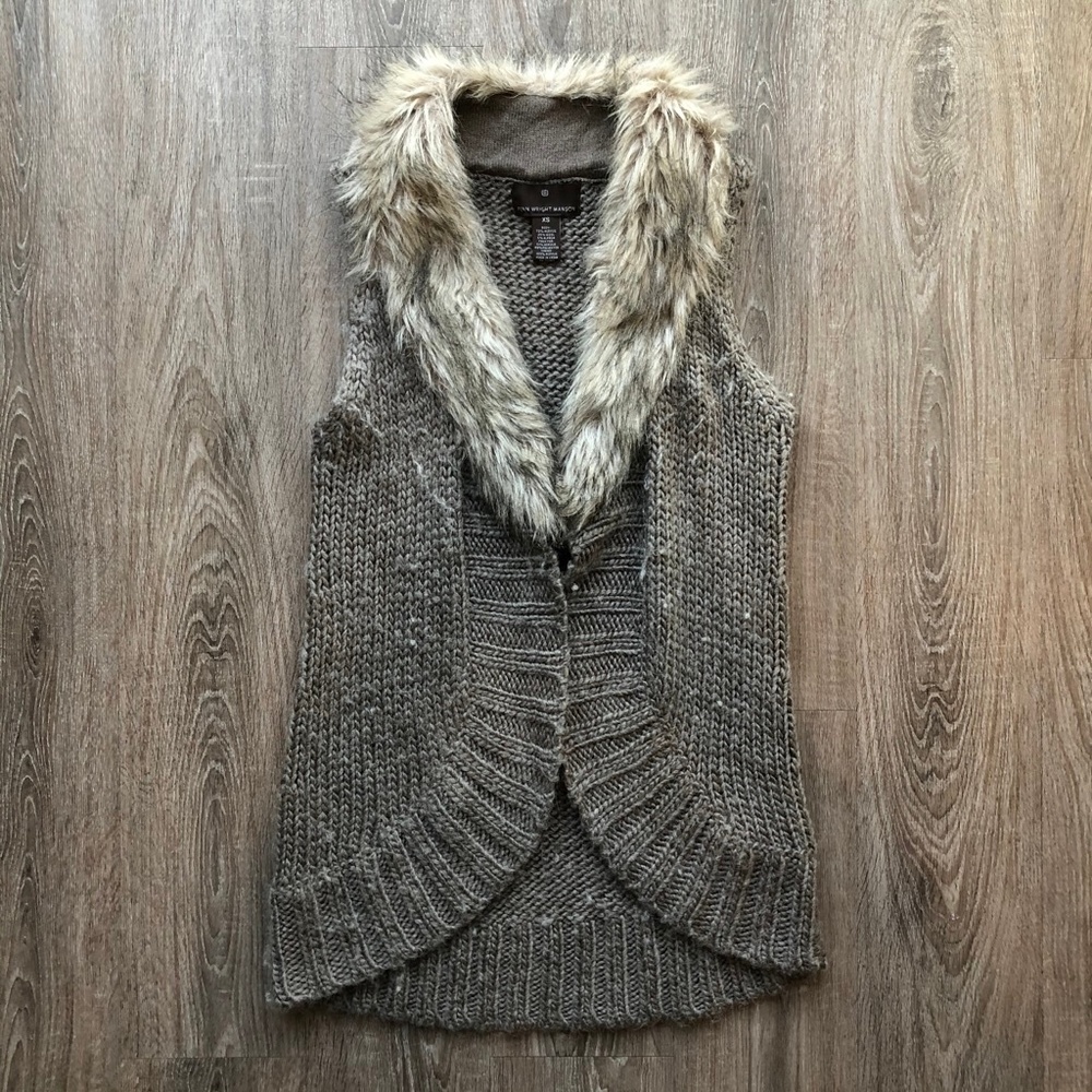 Fenn Wright Manson Fur Knit Vest